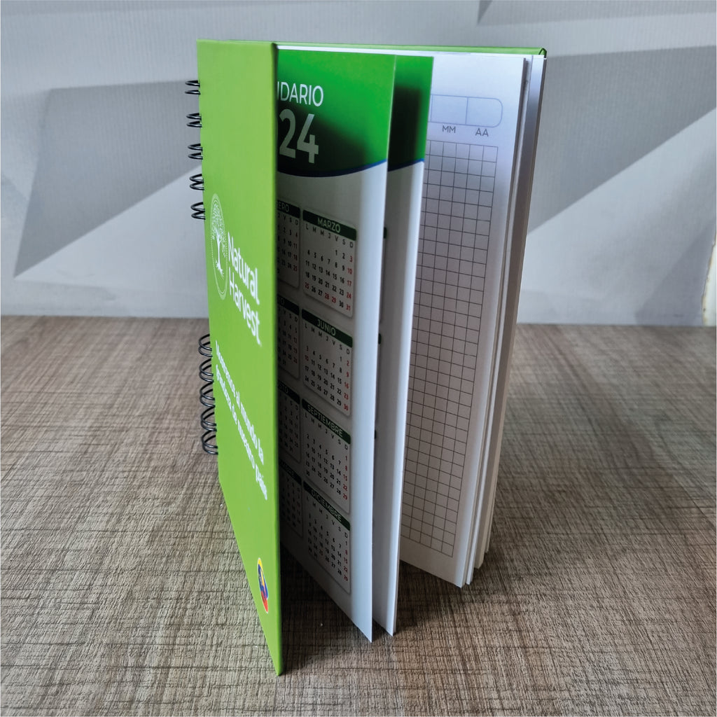 Agendas Argolladas de 13 x 20 cm / Personalizadas