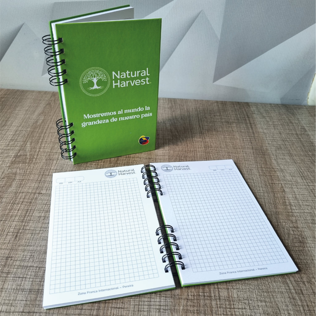 Agendas Argolladas de 13 x 20 cm / Personalizadas