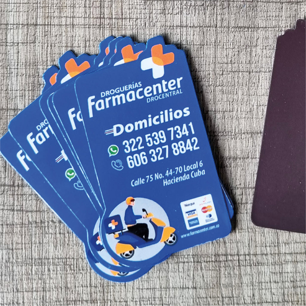 1.000 tarjetas Imantadas Troqueladas